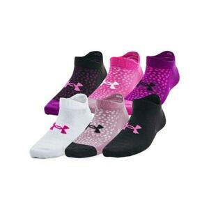 Under Armour Dětské ponožky Yth Essential No Show 6pk mystic magenta XS, 34 - 36