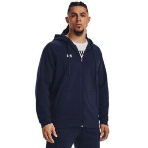 Under Armour Pánská mikina Rival Fleece FZ Hoodie midnight navy S, Tmavě, modrá