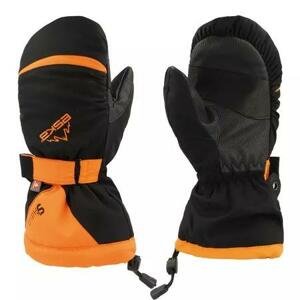 Eska Dětské lyžařské/zimní rukavice Lux Shield Mitt black/orange M, Černá / oranžová