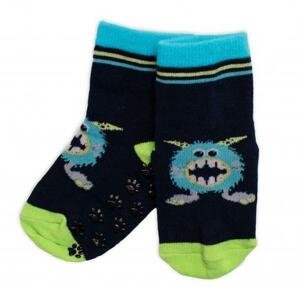 Dětské ponožky s ABS Příšerky - granát 19-22