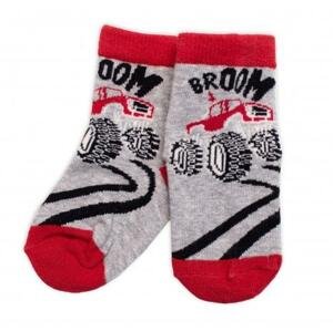 Dětské bavlněné ponožky Track - šedé 23-26