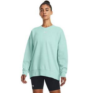 Under Armour Dámská oversize mikina Rival Fleece OS Crew neo turquoise S