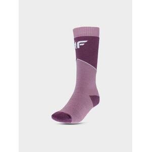4F Dětské lyžařské ponožky light pink 36-38