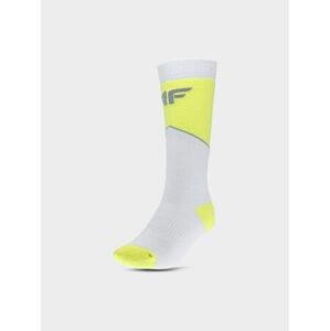 4F Dětské lyžařské ponožky - velikost 32-35 lemon neon 32-35