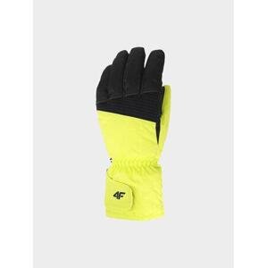 4F Pánské lyžařské rukavice canary green L