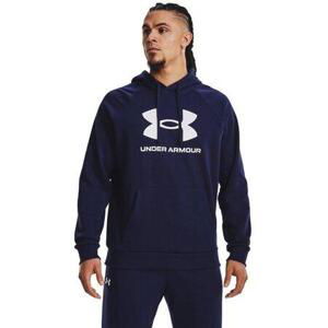 Under Armour Pánská mikina Rival Fleece Logo HD midnight navy XL, Tmavě, modrá