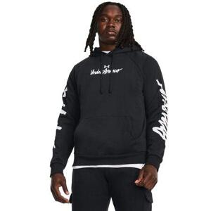 Under Armour Pánská mikina Rival Fleece Graphic HD black XXL, Černá