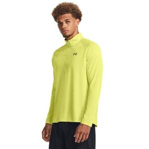 Under Armour Pánské triko Tech 2. 1/2 Zip lime yellow XL