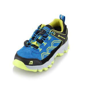 ALPINE PRO Dětská outdoorová obuv s membránou ptx MOLLEHO electric blue lemonade 34, Modrá