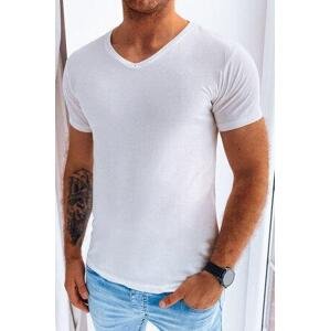 Dstreet Pánské basic ecru tričko RX5122 L, Bílá,