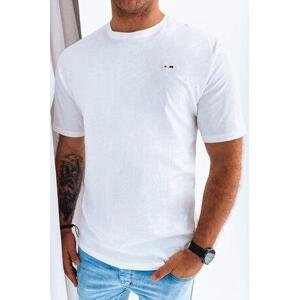 Dstreet Pánské basic bílé tričko RX5241 XXL, Bílá,