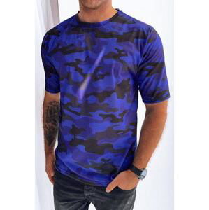 Dstreet RX5254 L modré pánské tričko, Modrá