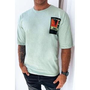 Dstreet Pánské tričko RX5305 XL s potiskem máty, Světle, zelená