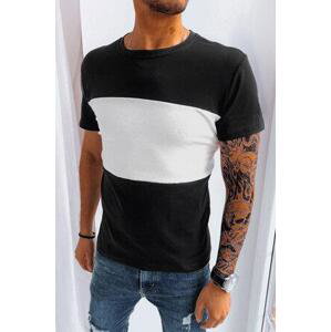 Dstreet Černé jednobarevné pánské tričko RX5080 XXL, Černá