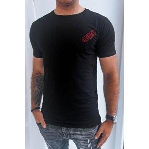 Dstreet Černé pánské tričko RX5294 XXL, Černá