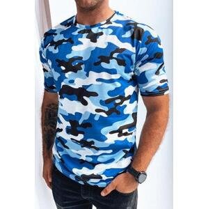 Dstreet RX5256 XL pánské indigo tričko, Modrá