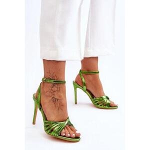 Kesi Dámské sandály na vysokém podpatku Zelená My Darling 38, Odstíny, zelené