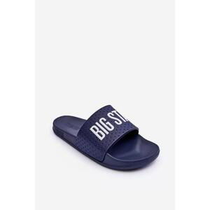 Big Star Shoes Pánské žabky Big Star Navy Blue Velikost: 40, Odstíny, tmavě, modré