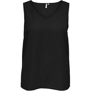 ONLY CARMAKOMA Dámské tílko CARLUX Regular Fit 15326265 Black 3XL, XXXL