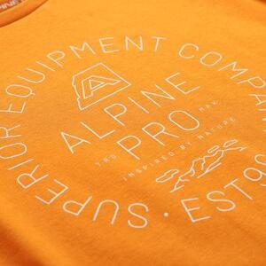 ALPINE PRO Dětské bavlněné triko DEWERO autumn maple varianta pb 128-134, 128/134