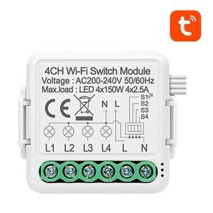 Chytrý spínací modul WiFi Avatto N-WSM01-4 TUYA