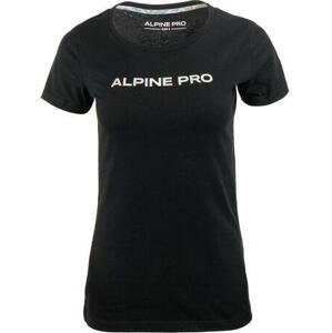 Alpine Pro triko dámské krátké GABORA černé XL, Černá