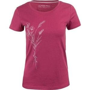 Alpine Pro triko dámské krátké GABORA růžové XL