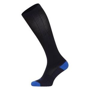 Alpine Pro ponožky dlouhé unisex NIELE antibakteriální tm. modré XS, Modrá