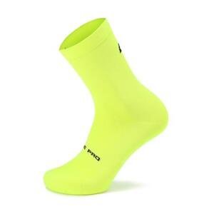 ALPINE PRO Unisex ponožky s antibakteriální úpravou COLO neon safety yellow S, Žlutá