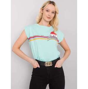 Fashionhunters Dámské bavlněné bavlněné tričko s potiskem ONE SIZE, JEDNA, VELIKOST