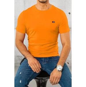 Dstreet Oranžové pánské tričko RX4806 XXL, Oranžová,
