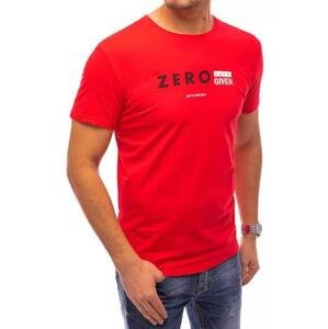 Dstreet Červené pánské tričko RX4742 XL s potiskem