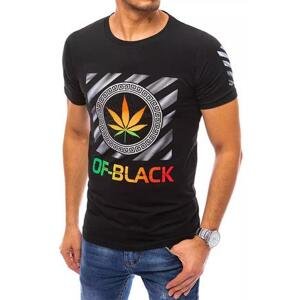 Dstreet Černé pánské tričko RX4705 XL, Černá
