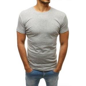 Dstreet Šedé pánské tričko RX2570 XL, Světle, šedá