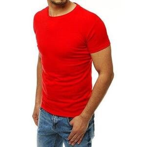 Dstreet Červené pánské obyčejné tričko RX4189 XXL