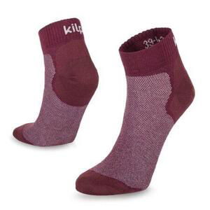 Kilpi Unisex běžecké ponožky MINIMIS-U tmavě červené Velikost: 43, DRD