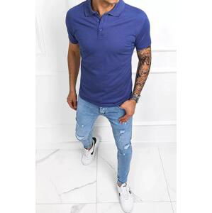 Dstreet Pánské modré polo triko PX0510 XXL, Modrá