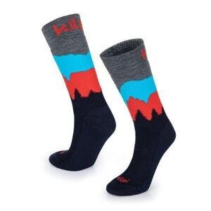 Kilpi Unisex ponožky z merino vlny NORS-U tmavě modré Velikost: 43, DBL