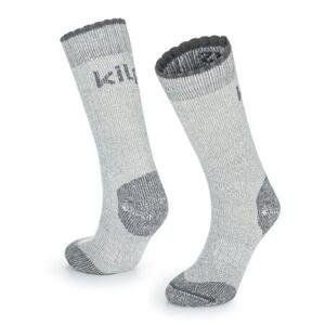 Kilpi Hrubé ponožky z merino vlny LECCO-U světle šedé Velikost: 35, LGY