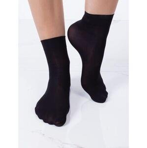 Fashionhunters Dámské černé ponožky 3-balení Velikost: ONE SIZE, JEDNA, VELIKOST