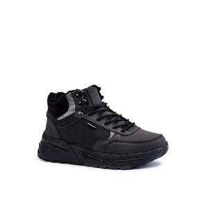 Kesi Pánské zateplené trekingové boty Cross Jeans KK1R4031C černe 43, Černá