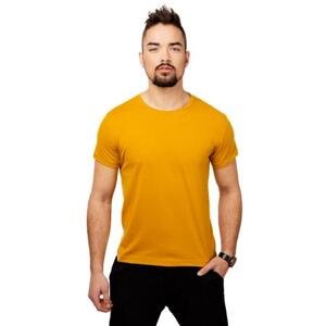 Glano Pánské triko - okrové Velikost: L, Žlutá