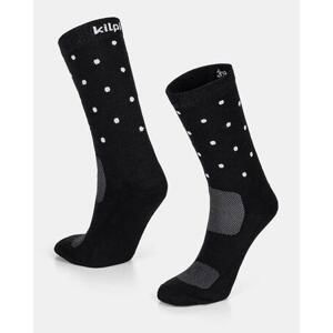 Kilpi Unisex sportovní ponožky DOTS-U Černá Velikost: 43, BLK