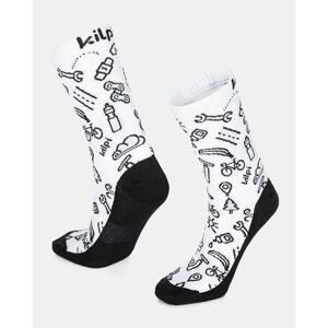 Kilpi Unisex sportovní ponožky FINISHER-U Bílá Velikost: 43, WHT