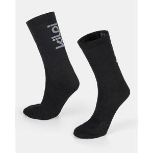 Kilpi Unisex cyklistické ponožky CYCLER-U Černá Velikost: 35, BLK