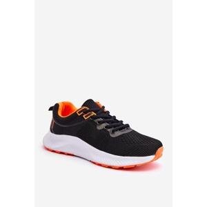 Kesi Klasické dámské sportovní šněrovací boty Černá a oranžová Darla 37