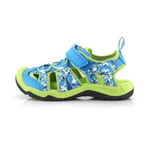 ALPINE PRO Dětské outdoorové sandály GROBO neon atomic blue 30, Modrá