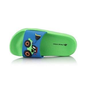 ALPINE PRO Dětské letní pantofle OKIFO neon green gecko 31, Zelená
