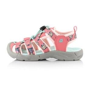 ALPINE PRO Dětská letní sandály GASTER carmine rose 35, Růžová