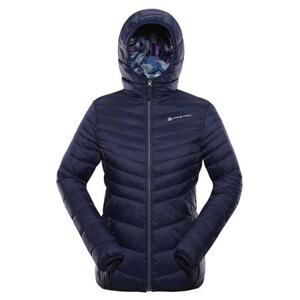 ALPINE PRO Dámská oboustranná bunda hi-therm EROMA mood indigo varianta pd S, Modrá